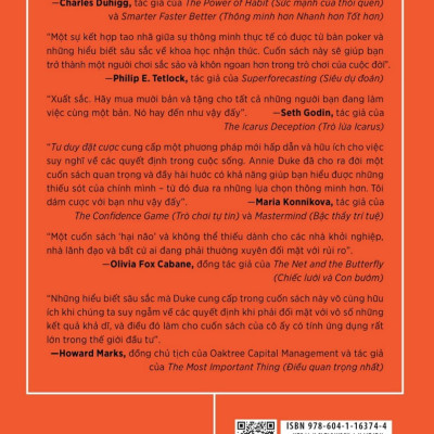 Tư Duy Đặt Cược: Quyết Định Sáng Suốt Hơn Khi Không Có Đủ Thông Tin