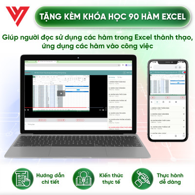 Sách 90 Hàm Excel ĐÀO TẠO TIN HỌC Ứng Dụng Văn Phòng Thông Dụng