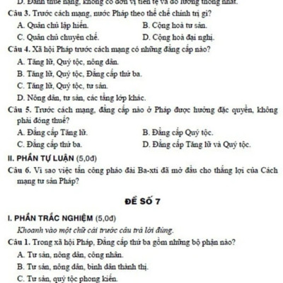 Đề Kiểm Tra Đánh Giá Lịch Sử 8 (Bám Sát SGK Kết Nối)_HA