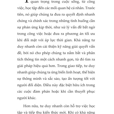 Sách - Rèn Luyện Kỹ Năng Tư Duy Nhanh Trong Công Việc