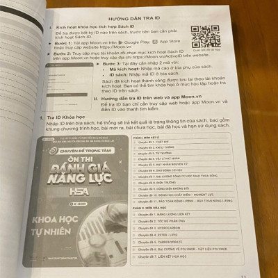 Sách Luyện Đề & Tổng Ôn Thi Khoa Học Tự Nhiên (Vật Lí, Hóa Học, Sinh Học) - Đánh Giá Năng Lực & THPT Quốc Gia | HSA BOOKs