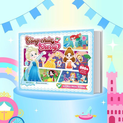 Công chúa Cherry Sách bóc dán sticker cho bé gái