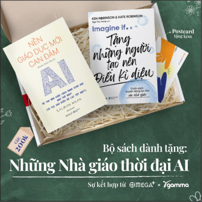 Combo Sách Dành Tặng Những Nhà Giáo Thời Đại AI: Nền Giáo Dục Mới Can Đảm - AI Sẽ Tạo Nên Cuộc Cách Mạng Giáo Dục Như Thế Nào + Imagine If ....Tặng Những Người Tạo Nên Điều Kì Diệu - Cuốn Sách Truyền Động Lực Cho Các Nhà Giáo