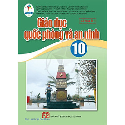 Sách giáo khoa Giáo dục quốc phòng và an ninh 10- Cánh Diều (Kèm Nilon bọc Sách)
