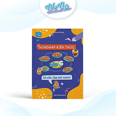 Sách lớp 6 - Mindmap kiến thức Toán Văn Anh Lí Hóa lớp 6, Dễ hiểu - làm bài nhanh