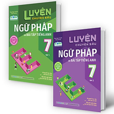 Sách - Combo Luyện chuyên sâu ngữ pháp và bài tập tiếng anh lớp 7 tập 1 + 2 (MG)