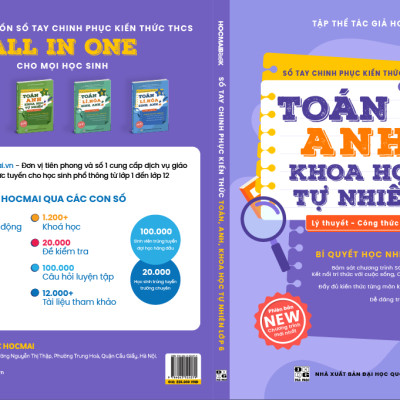 Sách - Sổ tay chinh phục kiến thức Toán - Anh - Khoa học tự nhiên lớp 6 (chương trình mới)