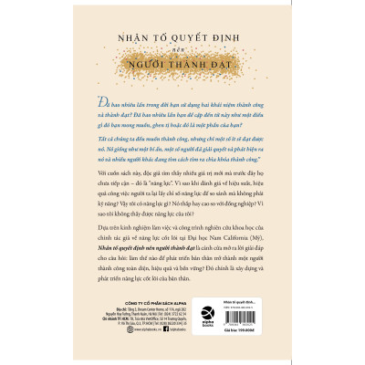 Nhân Tố Quyết Định Nên Người Thành Đạt