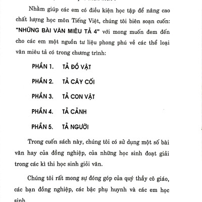 Những Bài Văn Miêu Tả 4