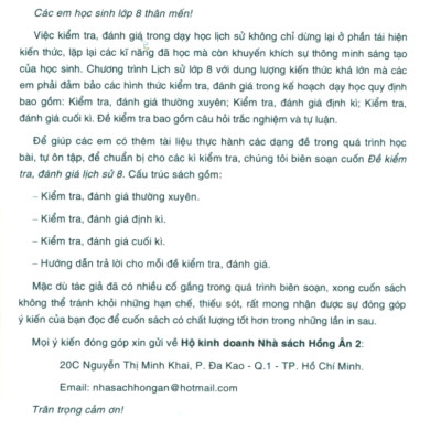 Đề Kiểm Tra Đánh Giá Lịch Sử 8 (Bám Sát SGK Kết Nối)_HA
