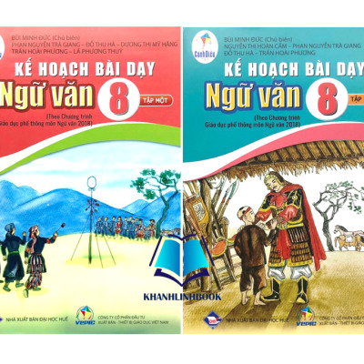 Sách - Combo Kế hoạch bài dạy Ngữ Văn 8 - tập 1 + 2 ( cánh diều )