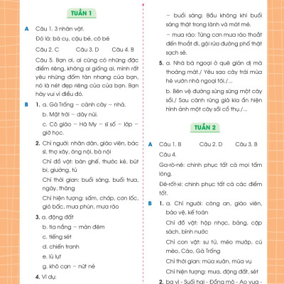 Phiếu Bài Tập Cuối Tuần Tiếng Việt 4