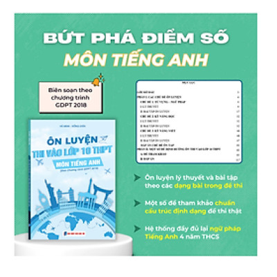 Sách - Ôn thi vào lớp 10 THPT - Tổng ôn 2025 theo chương trình mới - Toán -Văn -Anh