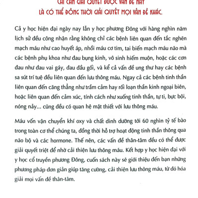 Sách - Lưu Thông Máu Tốt Hoá Giải Bách Bệnh (Tái Bản 2024)