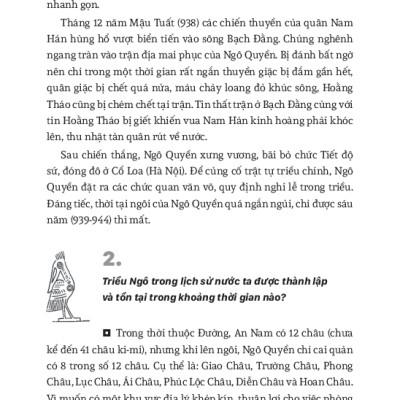 Hỏi Đáp Lịch Sử Việt Nam, Tập 2: Nước Việt Nam Dưới Đời Ngô, Đinh, Tiền Lê, Lý, Trần, Hồ