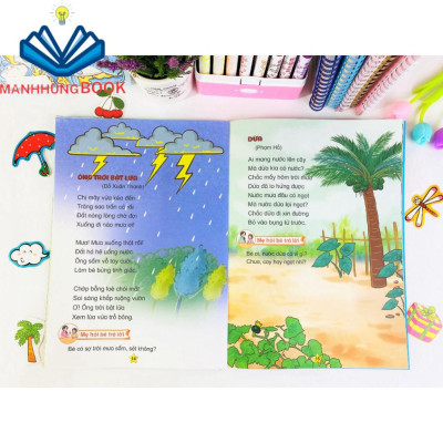 Sách - Tuyển Tập Thơ Hay Cho Bé - Giúp bé phát triển Ngôn ngữ và Nhận thức 0-6 tuổi (B80).