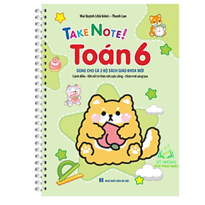 Sách - Take note! Toán 6 có lò xo 50k (dùng cho cả 3 bộ SGK mới: cánh diều, kết nối tri thức, chân trời sáng tạo)