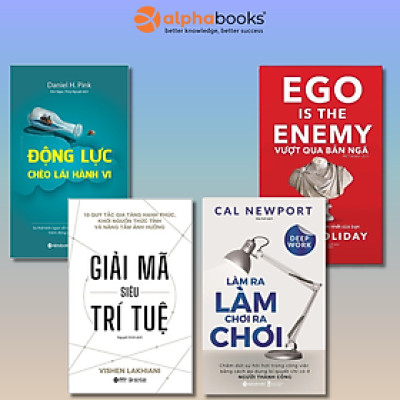 Combo Sách Phát Triển Bản Thân: Giải Mã Siêu Trí Tuệ + Làm Ra Làm Chơi Ra Chơi + Động Lực Chèo Lái Hành Vi + Vượt Qua Bản Ngã 