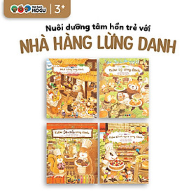 Truyện Ehon bé 3-4-5 tuổi - Bộ 4 cuốn Nhà hàng lừng danh