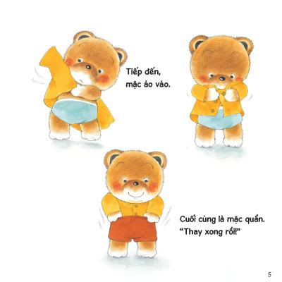 Sách - Dtpbooks - Một ngày của Gấu con - Sách tranh ehon Gấu con Kuma - Những chuyện nhỏ hàng ngày