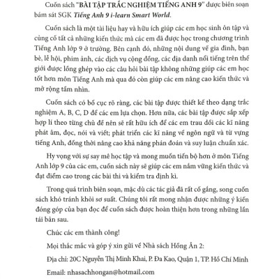 Bài Tập Trắc Nghiệm Tiếng Anh 9 - Có Đáp Án (Bám Sát SGK I-Learn Smart World) - HA