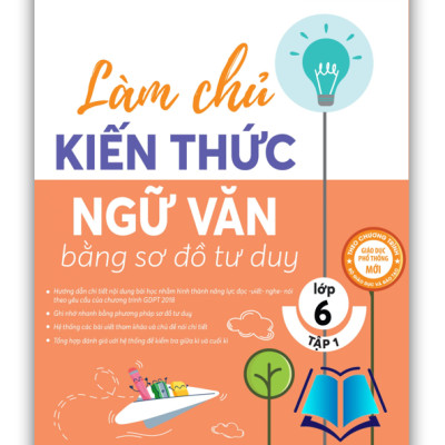 Sách - Làm chủ kiến thức Ngữ Văn bằng sơ đồ tư duy lớp 6 - Tập 1 (MC)