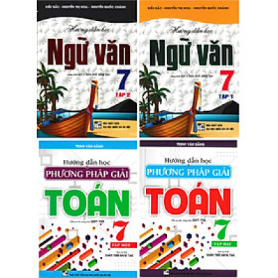 Sách tham khảo- Combo Hướng Dẫn Học Ngữ Văn Lớp 7 + Hướng Dẫn Học & Phương Pháp Giải Toán Lớp 7 (Bám Sát SGK Chân Trời Sáng Tạo) (Bộ 4 Cuốn) _HA