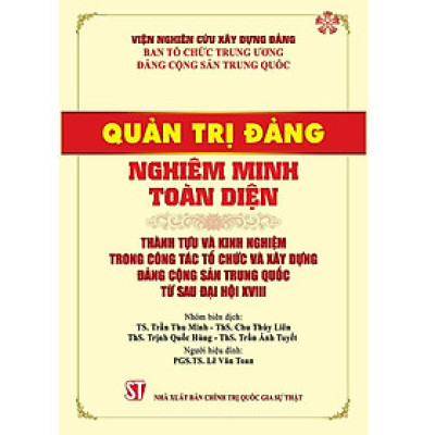 Sách - Quản Trị Đảng Nghiêm Minh Toàn Diện - NXB Chính Trị Quốc Gia