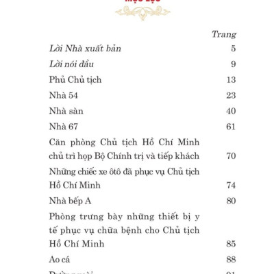 Nơi ở và làm việc của Chủ tịch Hồ Chí Minh tại Khu Phủ Chủ tịch - Hà Nội - bản in 2025