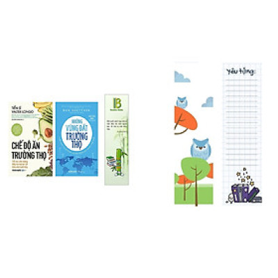 Combo 2 Cuốn Sách Hiểu Để Bảo Vệ Sức Khỏe: Chế Độ Ăn Trường Thọ + Những Vùng Đất Trường Thọ (Tặng Kèm Bookmark Bamboo Books)