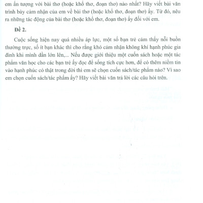 25 Đề Tự Ôn Tập Thi Tuyển Sinh Lớp 10 Môn Ngữ Văn