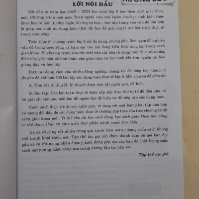 Sách - Toán thực tế lớp 9