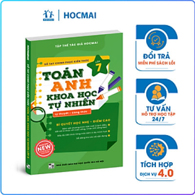 Sách - Sổ tay chinh phục kiến thức Toán - Anh - Khoa học tự nhiên lớp 7 (chương trình mới)