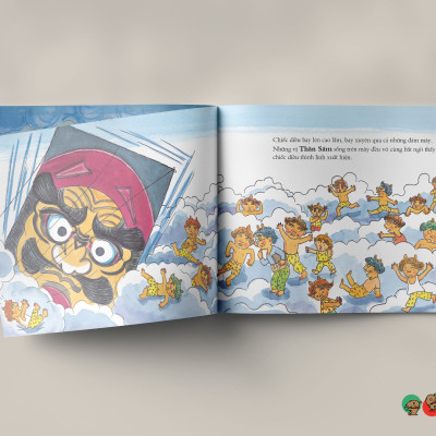 Truyện Ehon bé 3-4-5 tuổi - Mẹ giặt đồ ngày mây