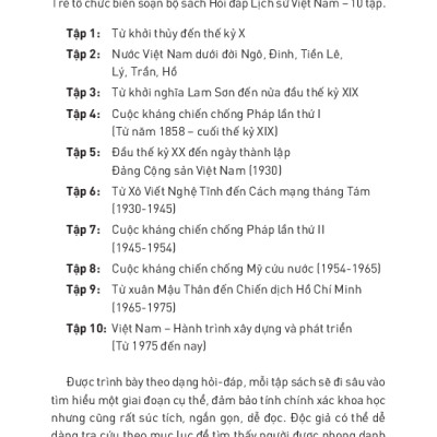 Hỏi Đáp Lịch Sử Việt Nam, Tập 1: Từ Khởi Thủy Đến Thế Kỷ X