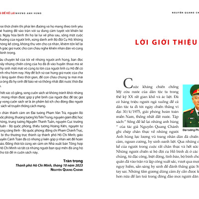 SỐNG ĐỂ KỂ LẠI NHỮNG ANH HÙNG - Câu Chuyện Cảm Động Về Những Người Anh Hùng Cao Thượng, Bình Dị, Sống Mãi Trong Lòng Dân