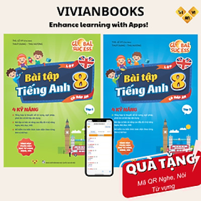 Combo Bài tập tiếng Anh lớp 8, 4 kỹ năng (Có đáp án) Global Success – ThS. Lê Vy – Anh ngữ Vivian