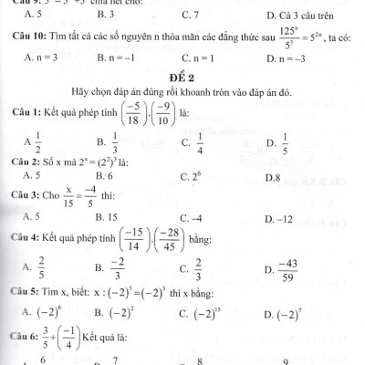 Sách tham khảo- Bộ Đề Kiểm Tra Toán 7 (Bám Sát SGK Chân Trời Sáng Tạo)_HA