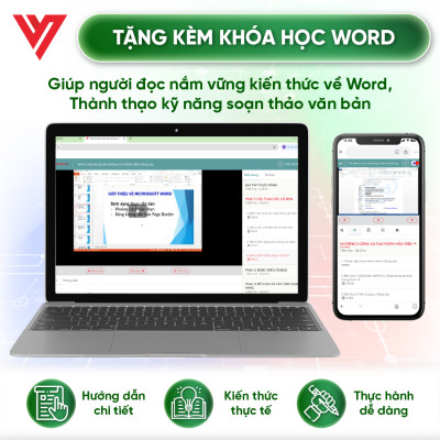 Sách Word ĐÀO TẠO TIN HỌC Ứng Dụng Văn Phòng Từ Cơ Bản Đến Nâng Cao Kèm Theo Khóa Học Online