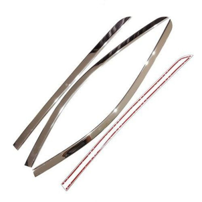 Bộ Nẹp viền cong kính, Chân kính INOX dành cho Suzuki XL7 