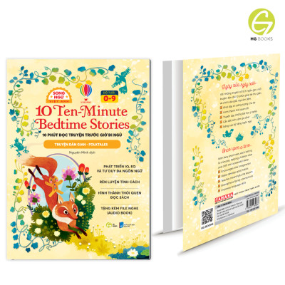 Sách Song Ngữ - 10 phút đọc truyện trước giờ đi ngủ: Truyện dân gian giúp bé gieo mầm tính cách tốt