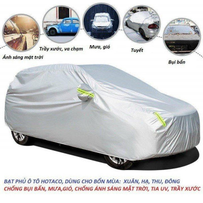 Bạt phủ trùm bảo vệ xe ô tô Honda Civic , bạt vải dù Oxford cao cấp bao trùm xe oto sedan 5 chỗ ,áo bọc xe