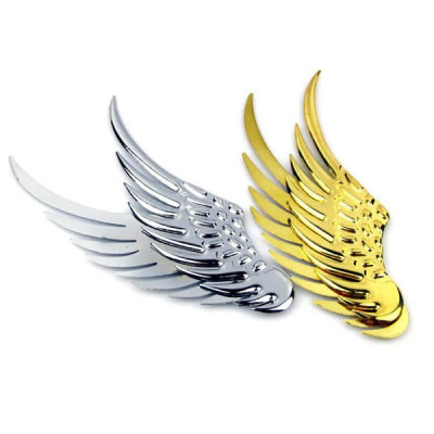 Logo cánh tiên cánh thiên thần kim loại trang trí xe hơi ô tô