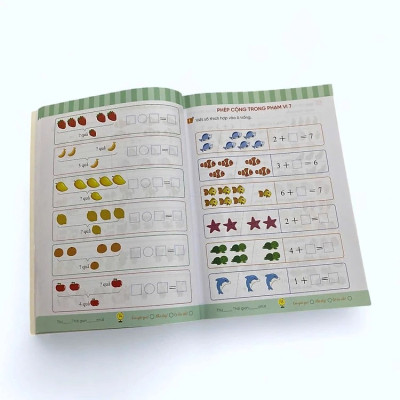 Toán tiền Tiểu học: Vui học Toán: Nhìn tranh hoàn thành phép tính