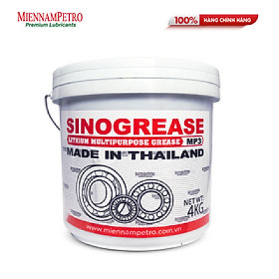 Mỡ Bôi Trơn MiennamPetro Sinogrease Lithium MP3 4KG Đa Dụng Bảo Vệ Xe Ô Tô Công Nghiệp Cao Cấp