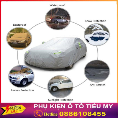 Bạt Phủ Ô Tô Vải Dù Mitsubishi Mirage, Xpander, Attrage, Pajero, Trition, chống nóng, chống nước