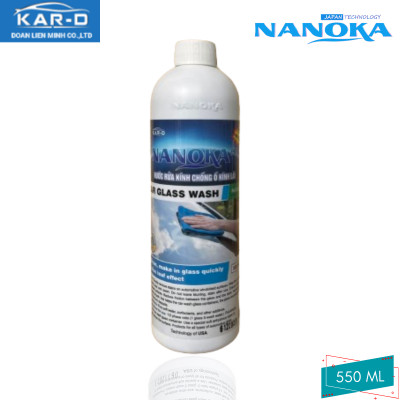 [Chống ố kính lái] Nước rửa kính chống ố kính lái Nanoka Pro 550ml