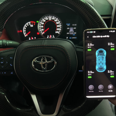 Kích Hoạt Cảm Biến Áp Suất Lốp Ô Tô Icar I3C dành cho Toyota Cross, Toyota Altis 2022+ Tích Hợp Lên Màn Hình ODO