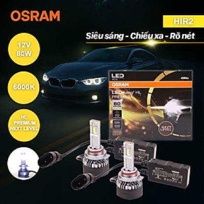 Combo 2 Bóng Đèn Led HL Premium Next Level OSRAM Dùng Cho Xe ô Tô Xe Máy Chân H1 H4 H19 H7 H11 HB3 HB4 HIR2 - Nhập Khẩu Chính Hãng