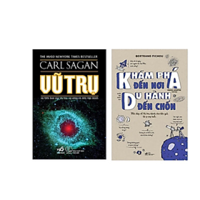 Combo 2Q Sách Khám Phá Vũ Trụ : Khám Phá Đến Nơi, Du Hành Đến Chốn (Hỏi Đáp Về Vũ Trụ Dành Cho Độc Giả Từ 9-109 Tuổi) + Vũ Trụ  (Tái Bản)